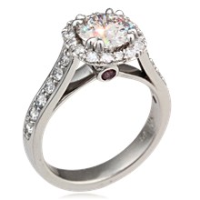 Brilliant Vintage Deco Engagement Ring